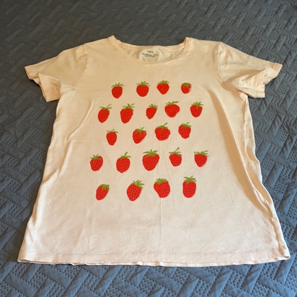 J. Crew Tops - J Crew : Strawberry Collection Tee - Large